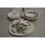 Mixed Lot: Ceramics to include a Portmeirion Botanic Garden bowls, Royal Albert trio and other