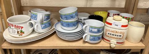 Mixed Lot: Assorted tea wares, plates, mugs and other items