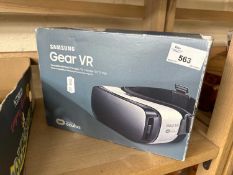 A Samsung Gear VR, boxed