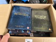 A mixed lot of DVD boxed sets, to include: - Lord of the Rings Trilogy: Special Extended