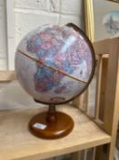A modern globe on stand