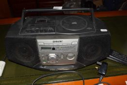 A Sony CD cassette player