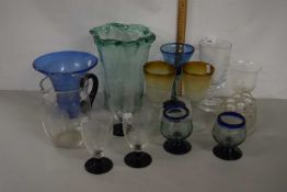 Mixed Lot various glass vases, drinking glasses etc