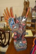 South East Asian model of a mythical winged beast