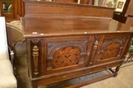 Early 20th century oak sideboard with inlaid decoration