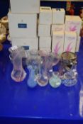 Quantity of Caithness glass vases and bowls
