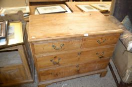 19th century pine four drawer chest