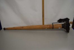 Large wooden torchere type wall mounted candle holders