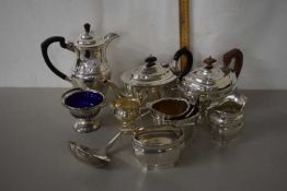 Mixed lot of various silver plated tea wares