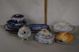Mixed Lot various blue and white table wares and others