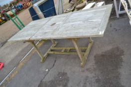 Hardwood garden table