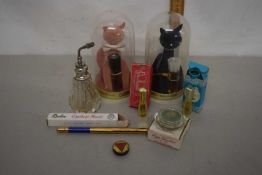 Mixed Lot: Vintage perfume and cosmetics together with a vintage cut glass perfume atomiser