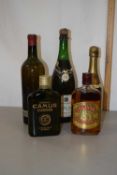 Mixed Lot to include champagne Delamotte, bottle of Camus Cognac and others