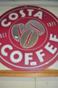 Modern Costa Coffee sign