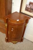 Reproduction brass mounted corner cabinet