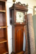 Georgian oak cased longcase clock with 30-hour movement