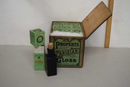 Wooden case of bottles of Properts Parisian Gloss