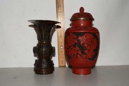 Two contemporary Oriental vases