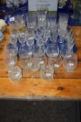 Mixed Lot various clear drinking glasses