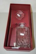 Boxed clear glass spirit decanter