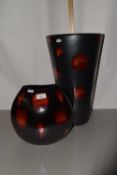Two modern Poole pottery vases