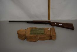 Vintage original model 10 air rifle, together with wooden targets