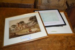 Mixed Lot : four coloured prints after JMW Turner