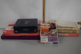 Mixed Lot of board games and a silver plated cake knife