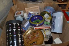 Mixed Lot to include storage tins, cloisonne bowl, toast rack etc