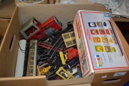 Quantity of children's toys to include train track, Massey Ferguson tractor, pop-up pets etc