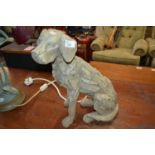 Resin model of a dog