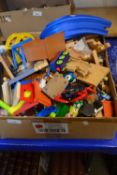 Quantity of children's toys, wooden track etc