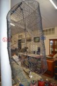 Hanging fish net