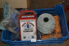 Electric shepherds main spence unit and a quantity of cabling
