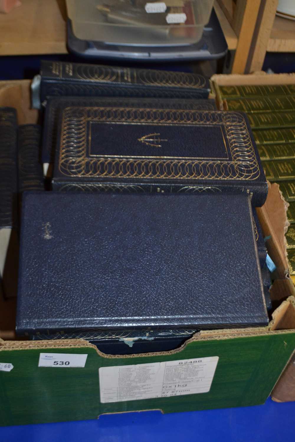 W Somerset Maugham complete works, navy blue and gilt binding