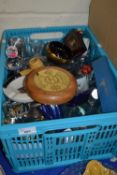 Mixed Lot to include various glass ware, ashtrays, bottle stoppers etc