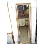 Gilt framed rectangular wall mirror