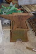 A large Blacksmiths anvil and stand