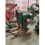 Lister 105/540 stationary engine on two-handled trolley