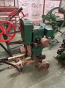 Lister 105/540 stationary engine on two-handled trolley