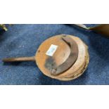 Pair of small wood mounted bellows