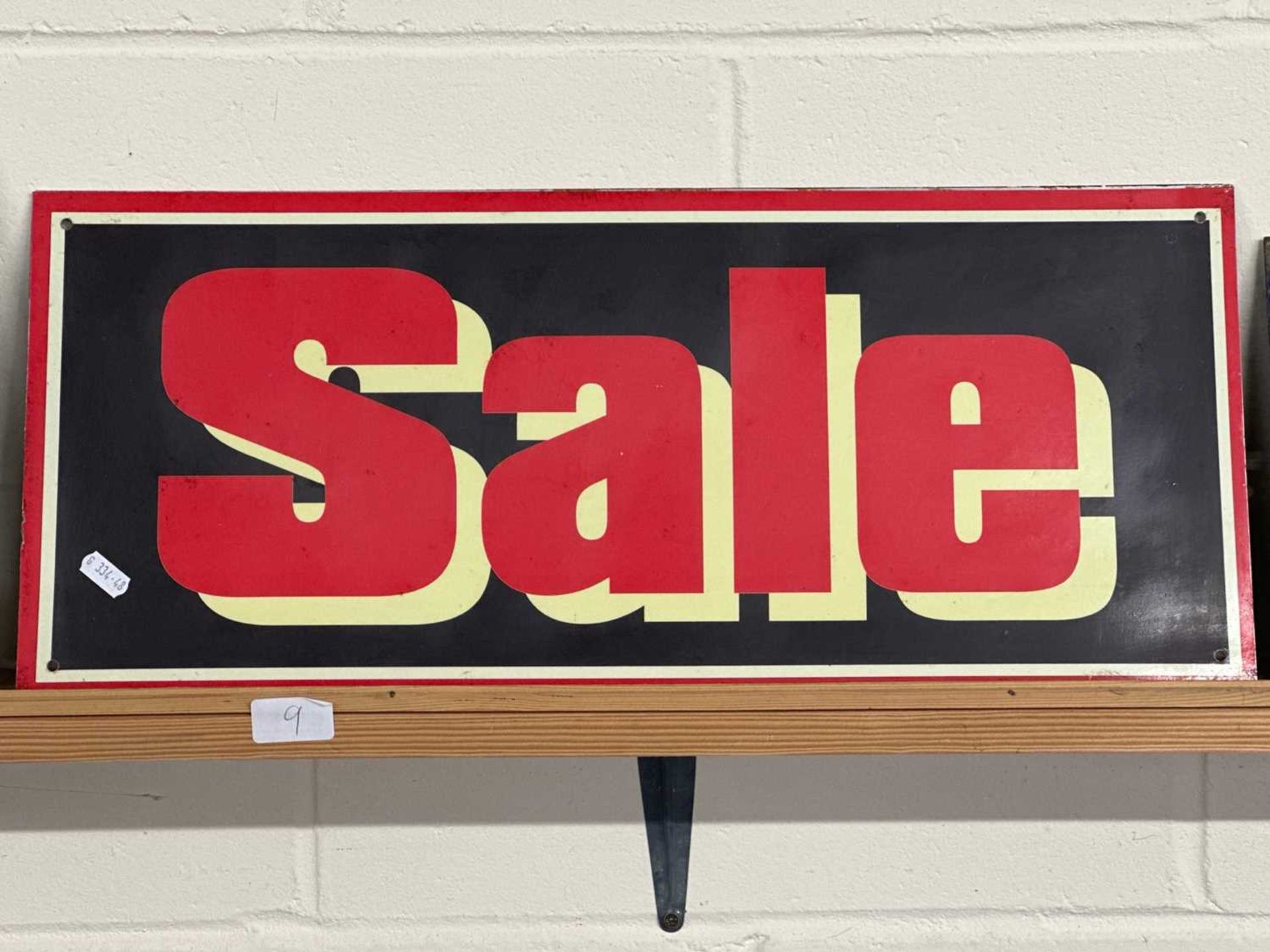 Painted metal promotional "Sale"