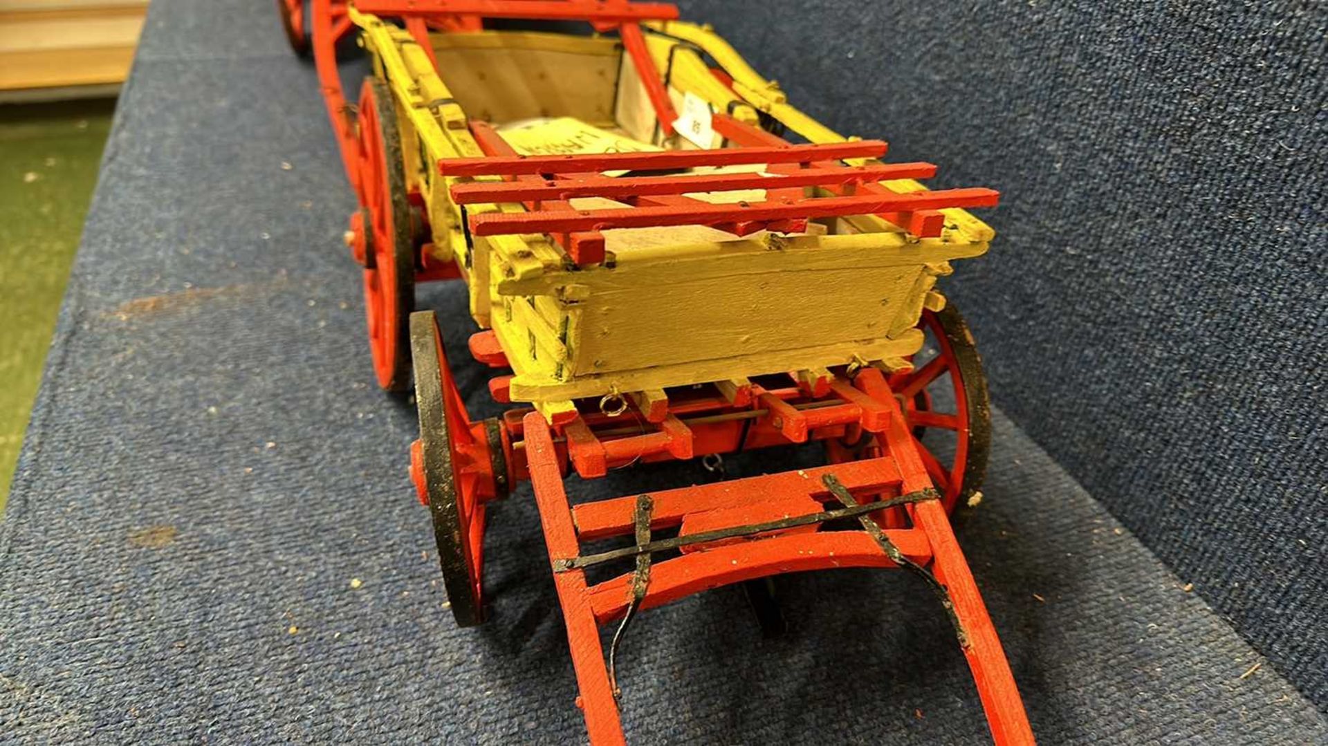 A scratch built model of a Devon Chest Wagon, 65cm long - Image 3 of 6