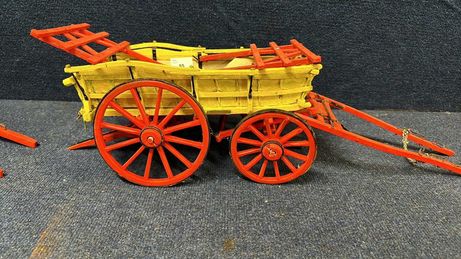 A scratch built model of a Devon Chest Wagon, 65cm long