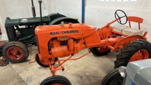 An Allis-Chalmers Tractor, fully restored condition, advised by vendor running, driving when last