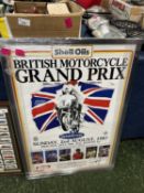 Advertising poster 'British Motorcycle Grand Prix, Sunday 2 August 1987'