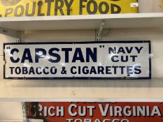 Enamel sign 'Capstan Navy Cut Tobacco and Cigarettes'