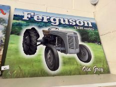 Reproduction thin metal sign 'Ferguson TE20' Tractor