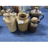 Mixed Lot various stoneware jars and other items