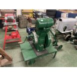 Petter A1 stationary engine with associated trolley stand